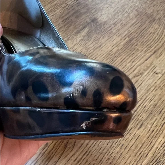 ⭐️ Circa Joan & David Luxe leopard print patent leather pumps size 6.5 - Picture 13 of 15